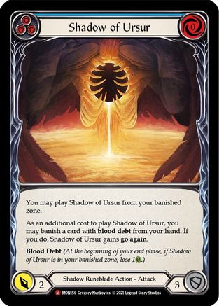Shadow of Ursur (MON156) - Monarch 1st Edition Rainbow Foil