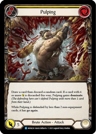 Pulping (Yellow) (MON224) - Monarch Unlimited Edition Rainbow Foil