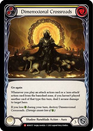 Dimenxxional Crossroads (MON157) - Monarch Unlimited Edition Rainbow Foil