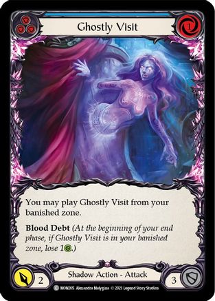 Ghostly Visit (Blue) (MON205) - Monarch Unlimited Edition Rainbow Foil
