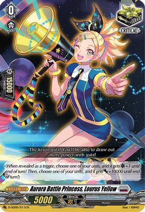 Aurora Battle Princess, Lourus Yellow (D-SD05/011EN) - D-SD05: Tomari Seto -Aurora Valkyrie-