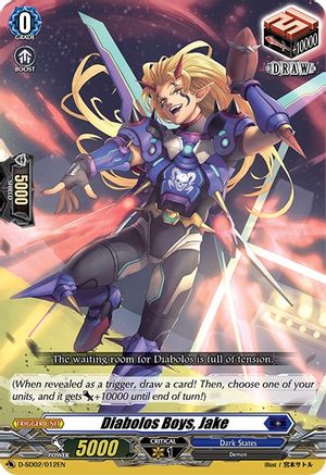 Diabolos Boys, Jake (D-SD02/012EN) - D-SD02: Danji Momoyama -Tyrant Tiger-