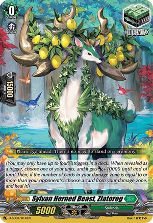 Sylvan Horned Beast, Zlatorog (D-SD04/014EN) - D-SD04: Megumi Okura -Sylvan King-
