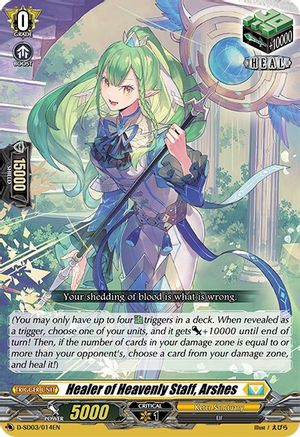 Healer of Heavenly Staff, Arshes (D-SD03/014EN) - D-SD03: Tohya Ebata -Apex Ruler-