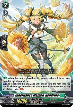Inheritance Maiden, Hendrina (D-BT01/023EN) - D-BT01: Genesis of the Five Greats