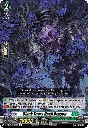 Black Tears Husk Dragon (D-BT01/050EN) - D-BT01: Genesis of the Five Greats