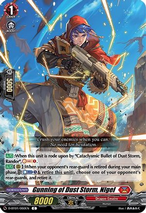 Gunning of Dust Storm, Nigel (D-BT01/060EN) - D-BT01: Genesis of the Five Greats