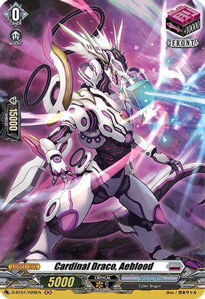 Cardinal Draco, Aeblood (Holo) (D-BT01/H28EN) - D-BT01: Genesis of the Five Greats