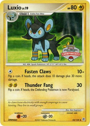 Luxio 052/130 League & Championship Cards - Promo
