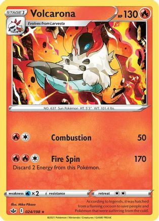 Volcarona 024/198 SWSH06 Chilling Reign - Rare