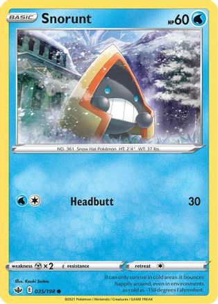 Snorunt 035/198 SWSH06 Chilling Reign - Common