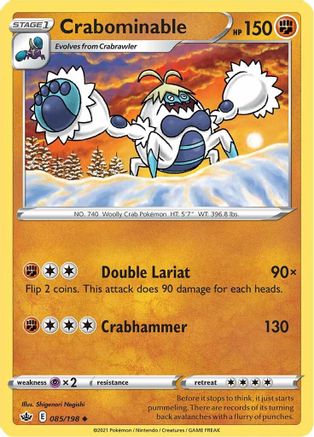 Crabominable 085/198 SWSH06 Chilling Reign - Uncommon