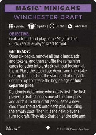 Magic Minigame: Winchester Draft (MH2-001) - Modern Horizons 2