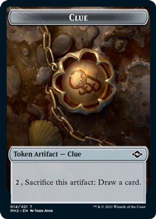 Clue (014) // Zombie Army Double-Sided Token (MH2-14 // 7) - Modern Horizons 2 Foil