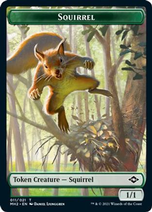 Squirrel // Goblin Double-Sided Token (MH2-11 // 8) - Modern Horizons 2 Foil