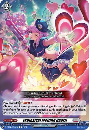 Explosive! Melting Heart! (D-BT02/093EN) - D-BT02: A Brush with the Legends