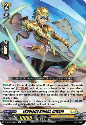 Exquisite Knight, Olwein (D-BT02/044EN) - D-BT02: A Brush with the Legends