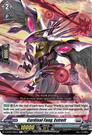 Cardinal Fang, Estrett (D-BT02/086EN) - D-BT02: A Brush with the Legends