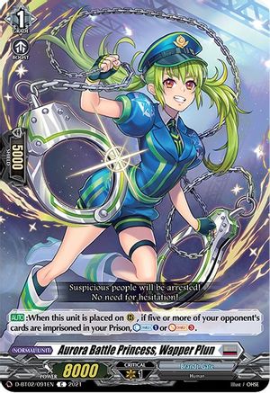 Aurora Battle Princess, Wapper Plun (D-BT02/091EN) - D-BT02: A Brush with the Legends