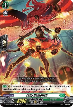 Lady Demolish (D-BT02/116EN) - D-BT02: A Brush with the Legends