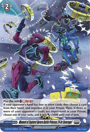 Moment of Capture! Aurora Battle Princess 24-hr Coverage! (Holo) (D-BT02/H26EN) - D-BT02: A Brush with the Legends