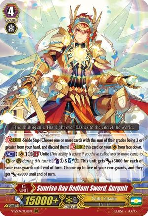 Sunrise Ray Radiant Sword, Gurguit (V-SS09/031EN) - V-SS09: Revival Selection
