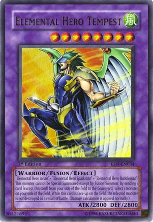 Elemental Hero Tempest (EEN-EN034) - Elemental Energy 1st Edition