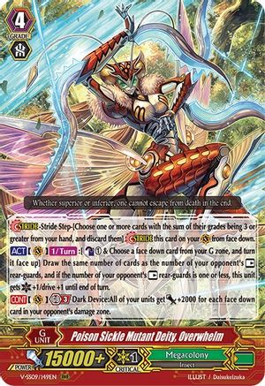 Poison Sickle Mutant Deity, Overwhelm (V-SS09/149EN) - V-SS09: Revival Selection