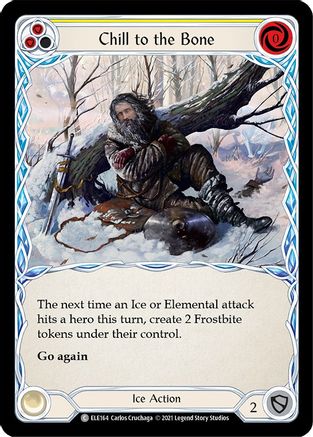 Chill to the Bone (Yellow) (ELE164) - Tales of Aria Unlimited Edition Rainbow Foil