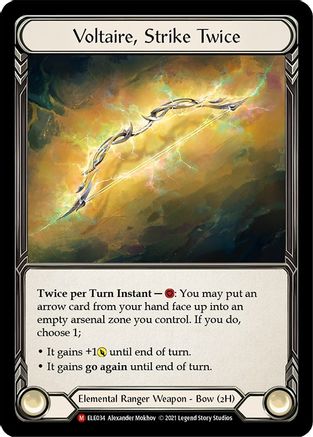 Voltaire, Strike Twice (ELE034) - Tales of Aria Unlimited Edition Rainbow Foil