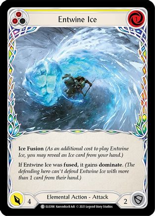 Entwine Ice (Yellow) (ELE098) - Tales of Aria Unlimited Edition Rainbow Foil