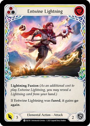 Entwine Lightning (Yellow) (ELE101) - Tales of Aria Unlimited Edition Rainbow Foil