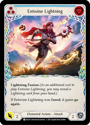 Entwine Lightning (Blue) (ELE102) - Tales of Aria Unlimited Edition Rainbow Foil