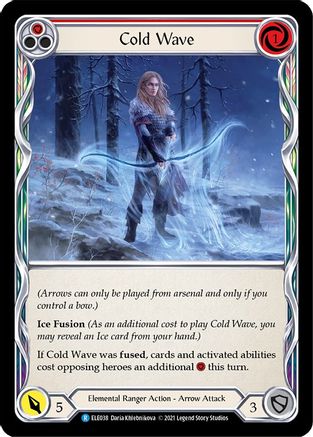 Cold Wave (Red) (ELE038) - Tales of Aria Unlimited Edition Rainbow Foil