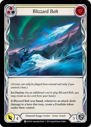 Blizzard Bolt (Yellow) (ELE045) - Tales of Aria Unlimited Edition