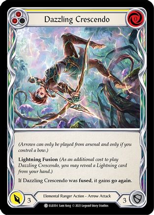 Dazzling Crescendo (Yellow) (ELE054) - Tales of Aria Unlimited Edition Rainbow Foil