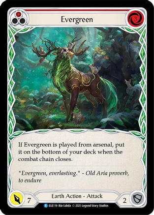 Evergreen (Red) (ELE119) - Tales of Aria Unlimited Edition Rainbow Foil