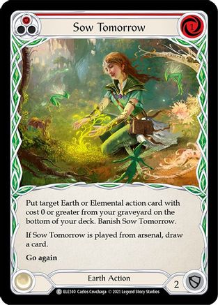 Sow Tomorrow (Red) (ELE140) - Tales of Aria Unlimited Edition
