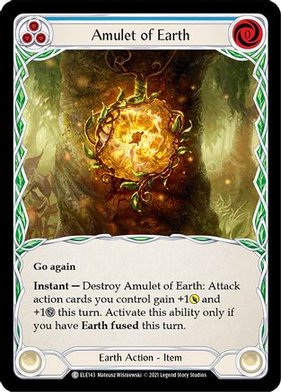 Amulet of Earth (ELE143) - Tales of Aria 1st Edition Rainbow Foil