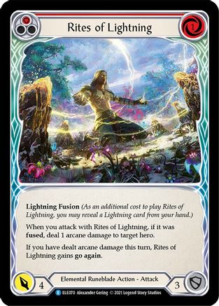 Rites of Lightning (Red) (ELE070) - Tales of Aria Unlimited Edition Rainbow Foil