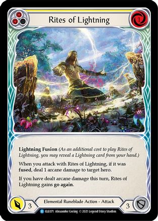 Rites of Lightning (Yellow) (ELE071) - Tales of Aria Unlimited Edition