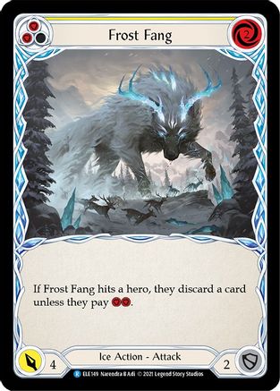 Frost Fang (Yellow) (ELE149) - Tales of Aria 1st Edition Rainbow Foil