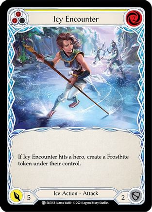 Icy Encounter (Yellow) (ELE158) - Tales of Aria Unlimited Edition Rainbow Foil