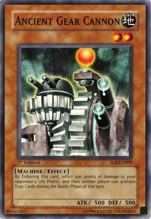 Ancient Gear Cannon (SOI-EN009) - Shadow of Infinity 1st Edition