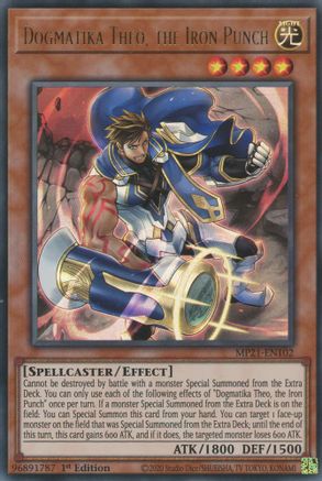 Dogmatika Theo, the Iron Punch (MP21-EN102) - 2021 Tin of Ancient Battles 1st Edition