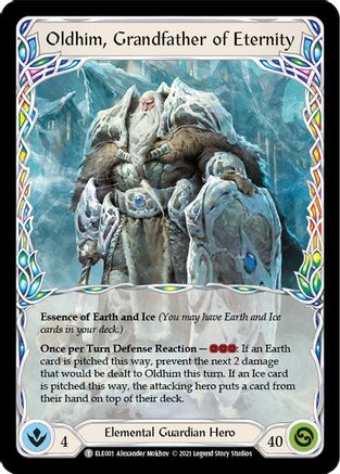 Oldhim, Grandfather of Eternity // Shiver (ELE001) - Tales of Aria Unlimited Edition