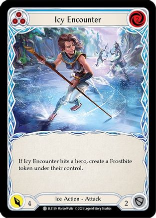 Icy Encounter (Blue) (ELE159) - Tales of Aria Unlimited Edition
