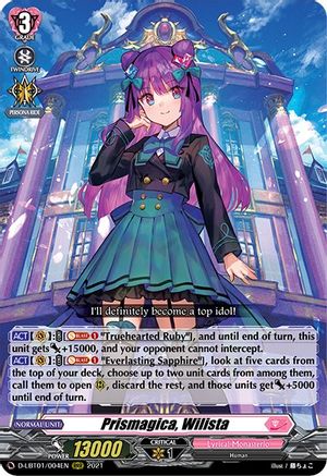 Prismagica, Wilista (D-LBT01/004EN) - D-LBT01: Lyrical Melody