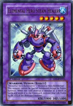 Elemental Hero Steam Healer (DP1-EN013) - Duelist Pack 1: Jaden Yuki 1st Edition