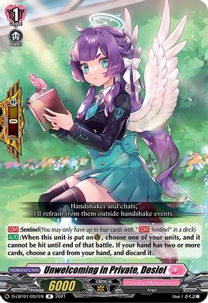 Unwelcoming in Private, Desiel (D-LBT01/051EN) - D-LBT01: Lyrical Melody